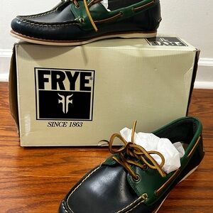 Frye Quincy Leather Multi-Colored Boat Shoe